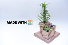 Mini Middle Eastern Villas Planter (3-in-1) 3D Printer Model