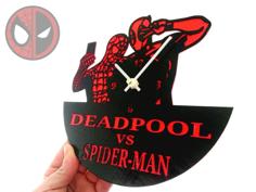 Reloj DEADPOOL VS SPIDER-MAN 3D Printer Model