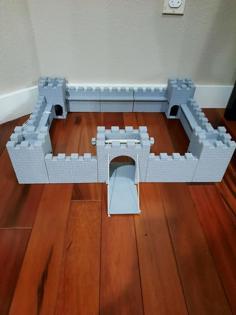 Castle – Modular Lego Scaled Interlocking 3D Printer Model