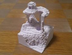 Floating Island Pen Stand 3D Printer Model