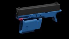 FLOCK Airsoft Folding Glock 19 Frame (WE G19 Gen3) 3D Printer Model