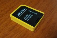 MicroSD Box With SD Lid 3D Printer Model