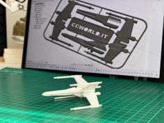 CCW Star Wars X-Wing Kit Card 3D Printer Model