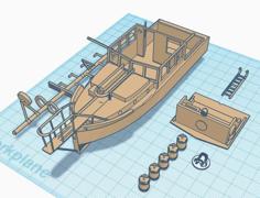 Quints Boat (from JAWS Movie) 3D Printer Model