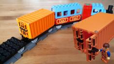 Containers For Duplo Train / Modular Mini Truck 3D Printer Model