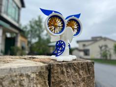 Punk Owl — Bird Repellent(Scarer) 3D Printer Model