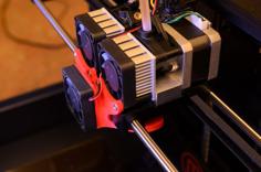 Replicator 2X Cooling Fan Duct 3D Printer Model