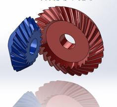 Spiral Bevel Gear Example 3D Printer Model