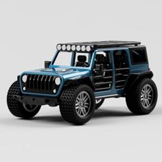 4-Door JEEP Wrangler With Removable Hardtop 3D Printer Model