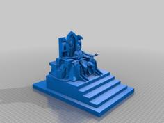 The God Emperor Of Mankind + Golden Throne (sort Of) 3D Printer Model