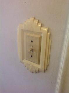 4 Types Art Deco Lightswitch Cover Decorative Frame Backer 3D Printer Model