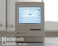 Macintosh Classic Housing (life Size) 3D Printer Model