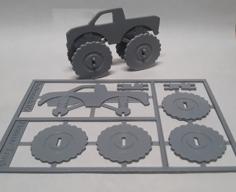 Monster Truck Kit Card 3D Printer Model