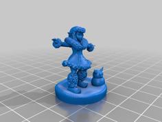 Goblin Girl Playing In Snow 3D Printer Model