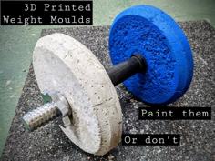 Barbell Weight Moulds 3D Printer Model