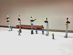 N Scale Working Semaphore Signals 3D Printer Model