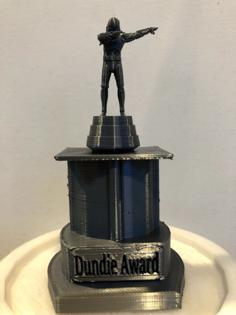 Dabbing StormTrooper Dundie Award 3D Printer Model