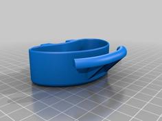 Hanging Pet Bowl With Rail Remix 3D Printer Model