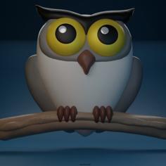 Surprised Owl 3D Printer Model