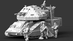 Medium Steam Tank “Horz” + Medevac Module “Marena” 3D Printer Model