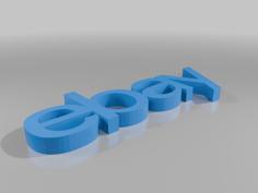 EBay Logo 3D Printer Model