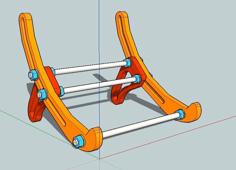 Universal Laptop Stand 3D Printer Model