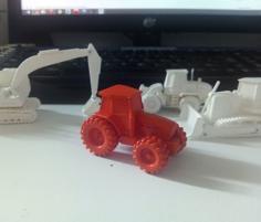 Easy To Print Generic Tractor (esc: 1:100) 3D Printer Model