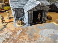 Fantasy Wargame Terrain – Necromancer Mausoleum/Crypt 3D Printer Model