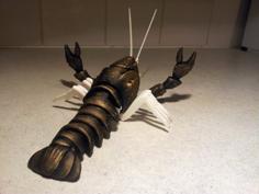 Articulated Crayfish 3D Printer Model