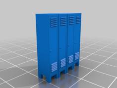 Old Factory Lockers 3D Printer Model