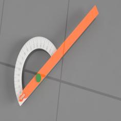 Protractor 3D Printer Model