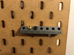 Nozzle Holder For IKEA Skadis Pegboard 3D Printer Model