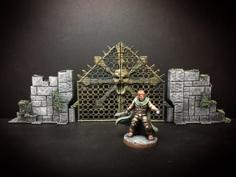 Delving Decor: Chaos Gate (28mm/Heroic Scale) 3D Printer Model