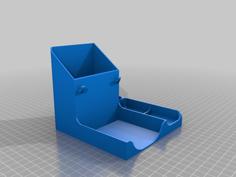 Desk Organizer With Glasses Hooks(Front Panel) 3D Printer Model