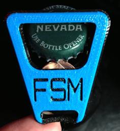 Customizable Bottle Opener 3D Printer Model