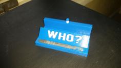 Doctor Who Card Holder 3D Printer Model