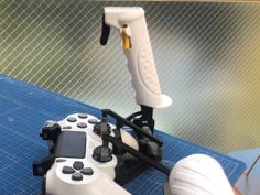 PS4 DualShock Joystick HOTAS / HOSAS 3D Printer Model