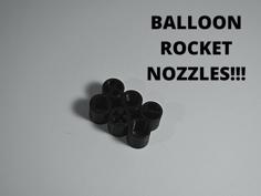 Simple Balloon Rocket Nozzles!!! 3D Printer Model