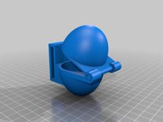 Tactical Belt-Mounted Egg Holster With Latch 3D Printer Model