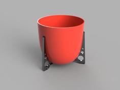 Fallout 4 Inspired Flower Pot 3D Printer Model