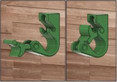 Wall Hook With Latch 3D Printer Model