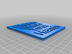 Please Wash Your Hands Sign 3D Printer Model