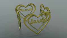 Named Heart Bookmarks 3D Printer Model