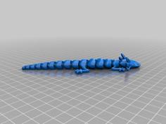 Biologically Correct Articulated Axolotl Enhanced 3D Printer Model