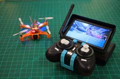 FPV Micro Drone Remote Screen Holder BeanCopter 3D Printer Model