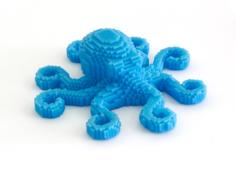 Pixel Octopus – Minimal Voxel Octopus Tutorial 3D Printer Model