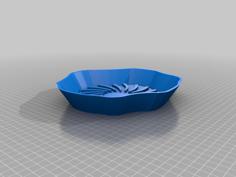 Orchid Stone Vase Saucer 3D Printer Model