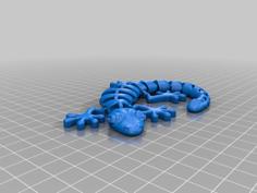 Sticky Gecko / Lizard Refrigerator Magnet 3D Printer Model