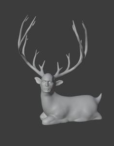 Rockdeer (The Rock + Reindeer) – No Supports 3D Printer Model