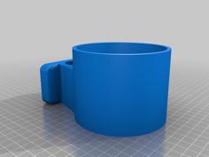 32 Oz Drink Holder For MVP Rover Disc Golf Cart 3D Printer Model